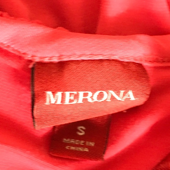 Merona red sun dress maxi dress BoHo S - Picture 3 of 5